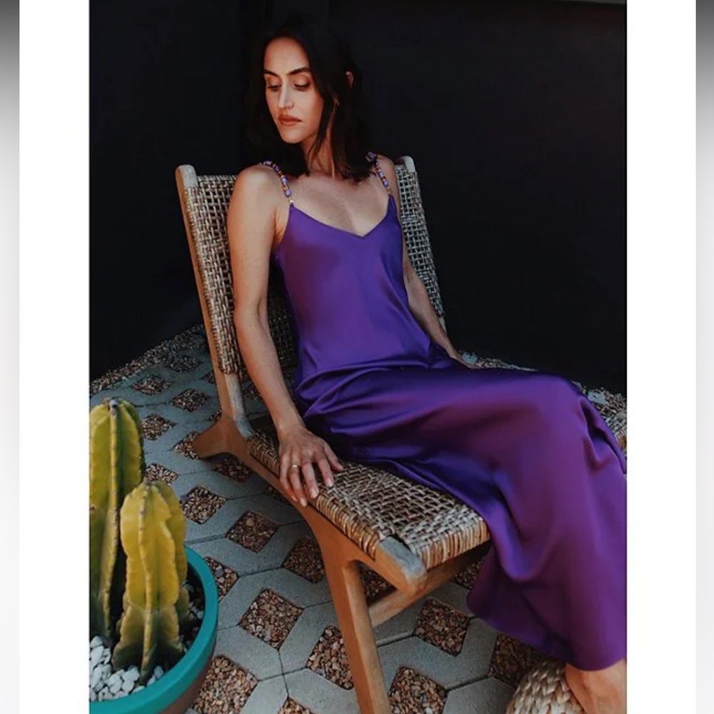 Gianni Bini Purple Maxi Dress